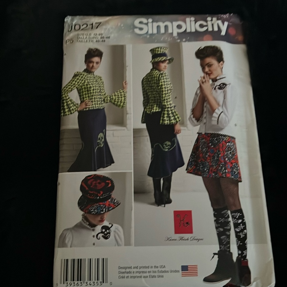 Simplicity J0217 women pattern size 12-20